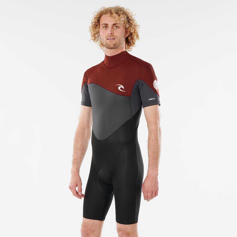 Rip Curl Omega 1.5mm Back Zip Shortie  - Maroon