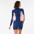 Rip Curl Womens Dawn Patrol 2mm B/Z Long Sleeve Shortie  - Pink