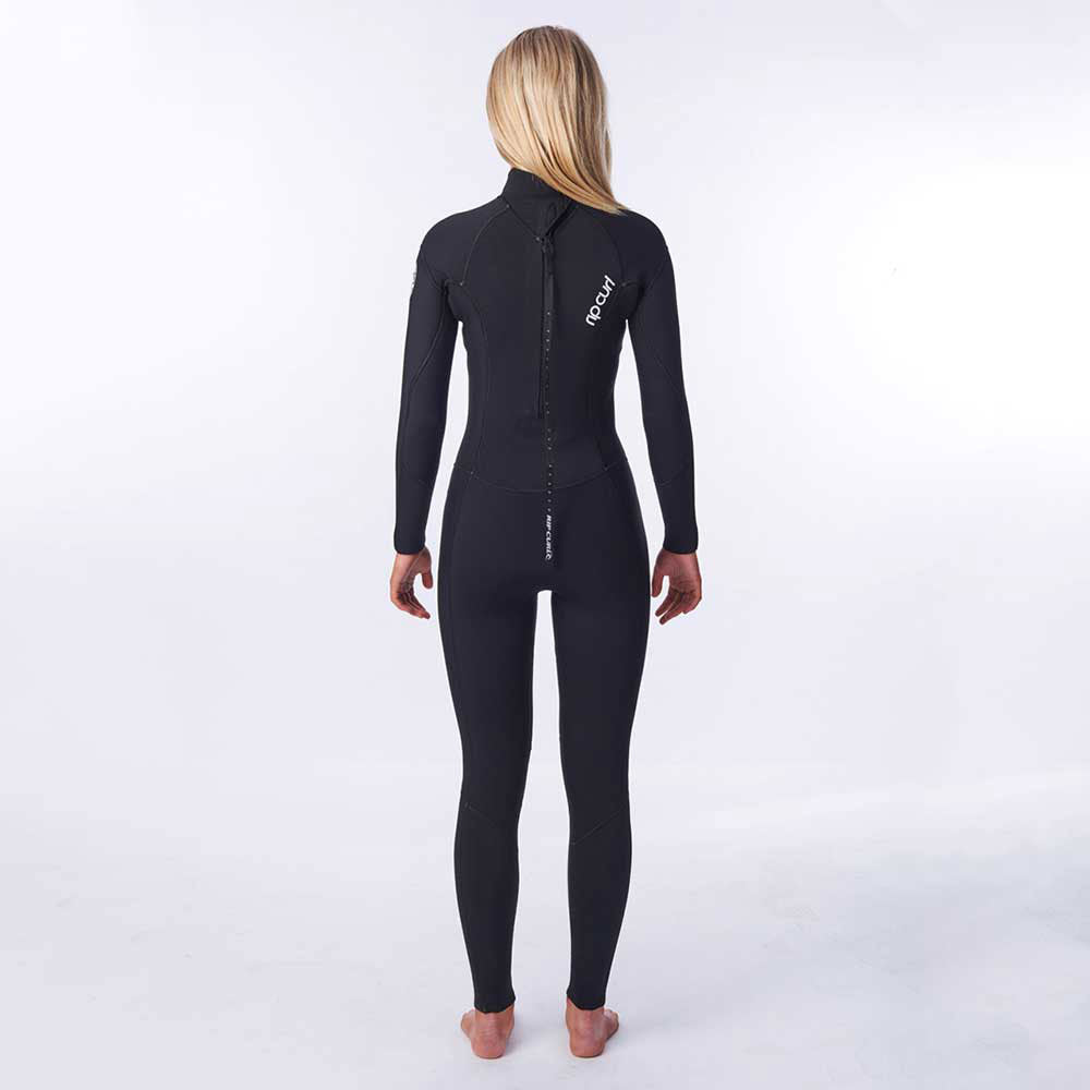 Rip Curl Womens Dawn Patrol 3/2mm Back Zip Summer Wetsuit  - Black