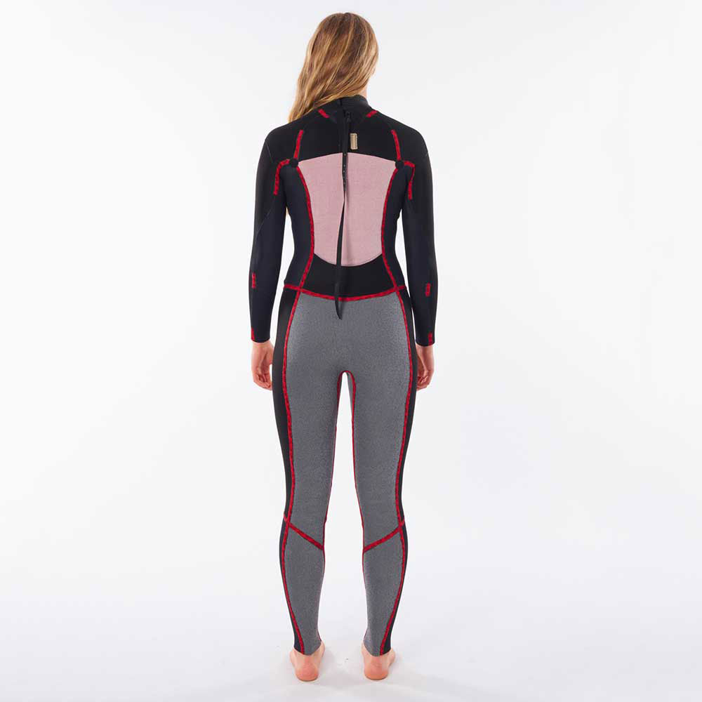 Rip Curl Womens Dawn Patrol 3/2mm Back Zip Summer Wetsuit  - Black