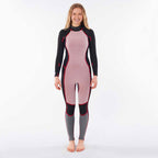 Rip Curl Womens Dawn Patrol 3/2mm Back Zip Summer Wetsuit  - Black
