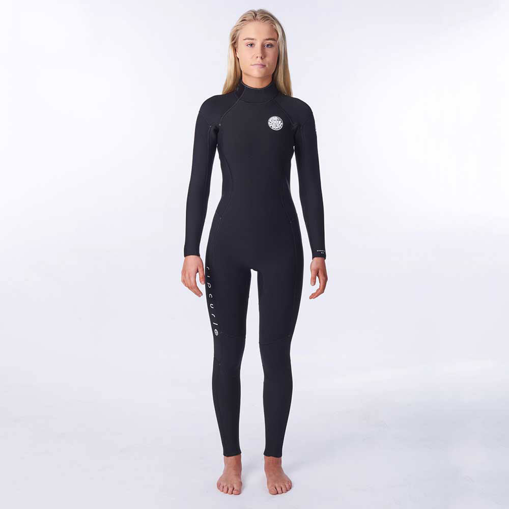 Rip Curl Womens Dawn Patrol 3/2mm Back Zip Summer Wetsuit  - Black