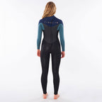 Rip Curl Womens Omega 3/2mm Back Zip Summer Wetsuit  - Green