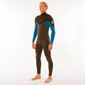 Rip Curl Dawn Patrol 4/3mm Chest Zip Wetsuit  - Blue