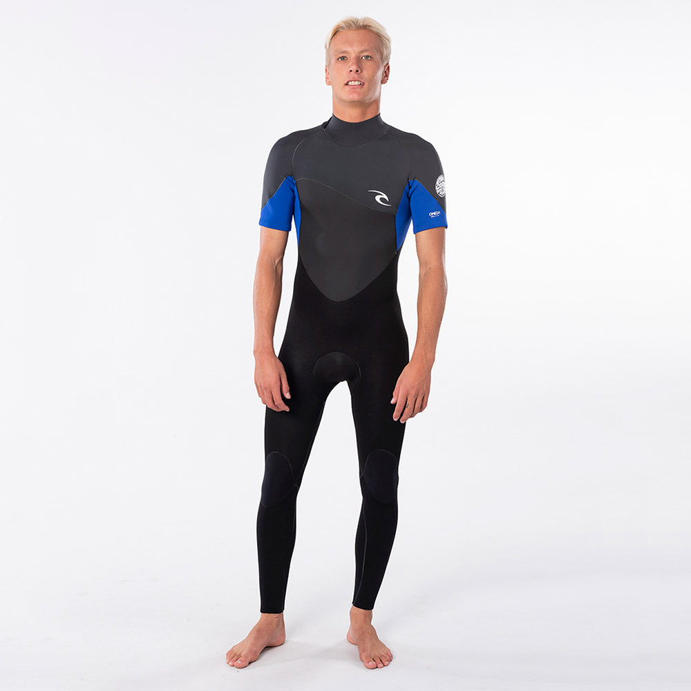 Rip Curl Omega 3/2mm Short Sleeve Summer Wetsuit  - Blue