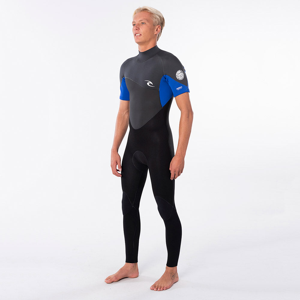 Rip Curl Omega 3/2mm Short Sleeve Summer Wetsuit  - Blue