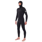 Rip Curl Dawn Patrol Hooded 5/4mm C/Zip Winter Wetsuit  - Black