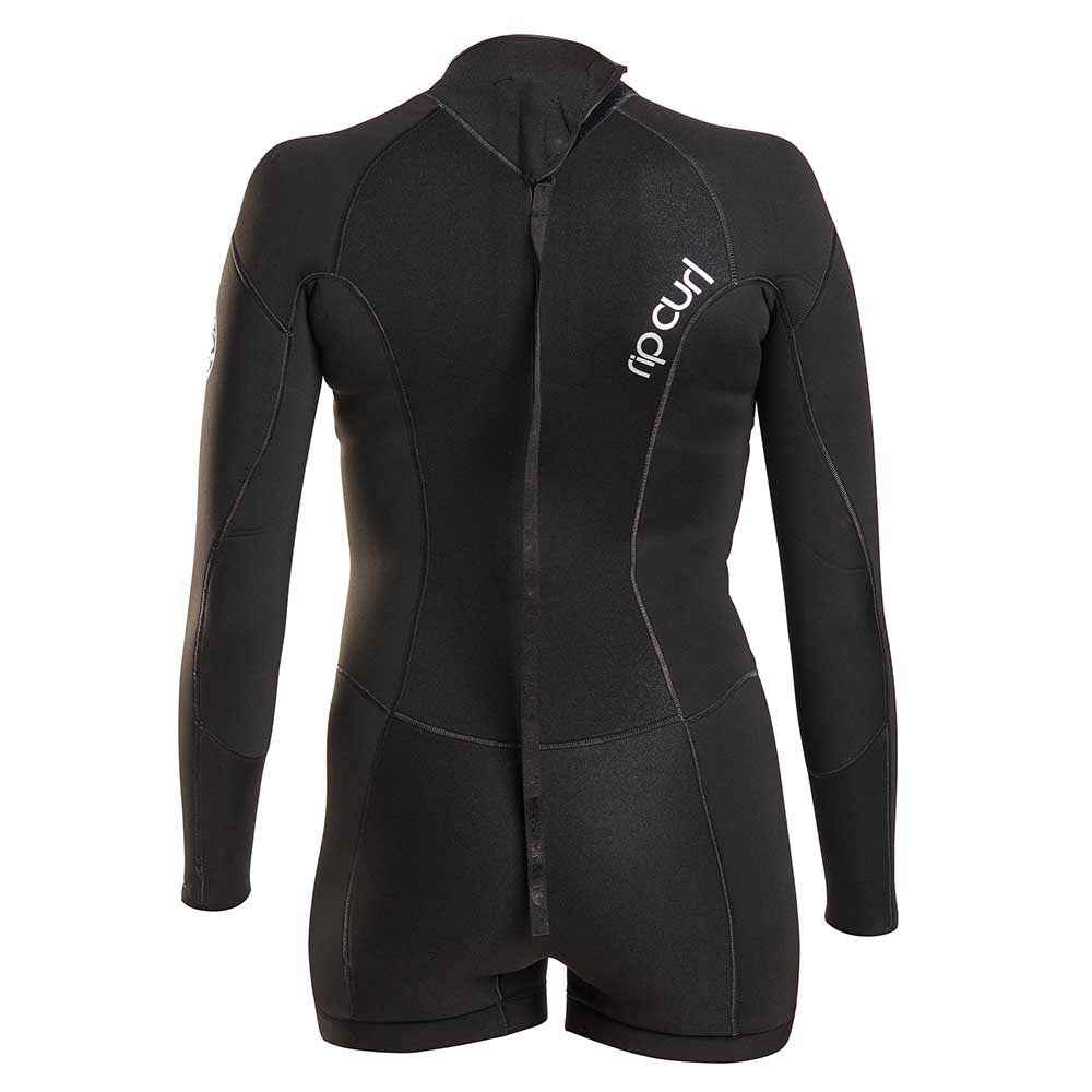 Rip Curl Womens Dawn Patrol 2mm B/Z Long Sleeve Shortie  - Black