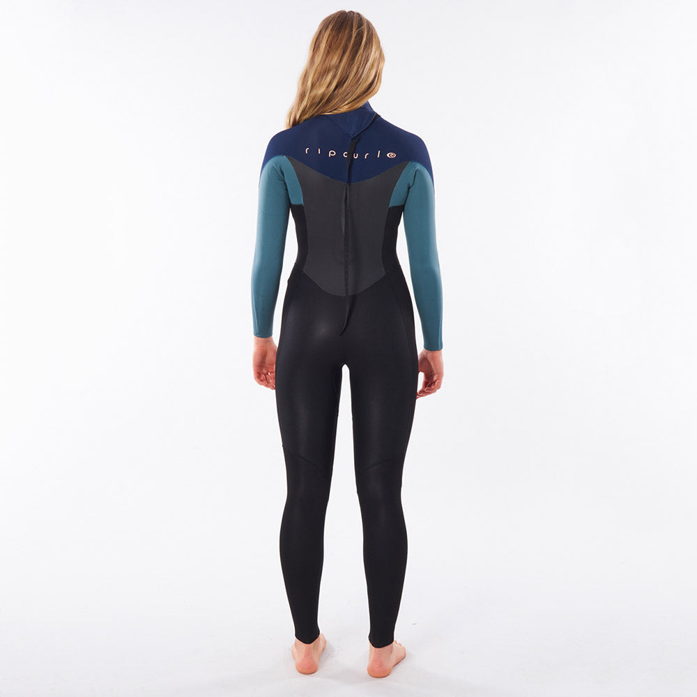 Ripcurl Womens Omega 4/3mm Back Zip Wetsuit - Green
