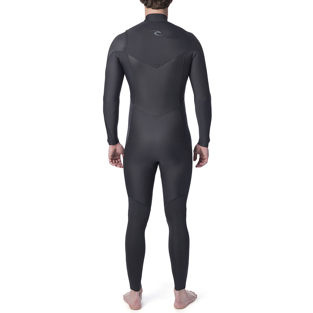 Rip Curl Dawn Patrol Performance 4/3mm Chest Zip Wetsuit - Black