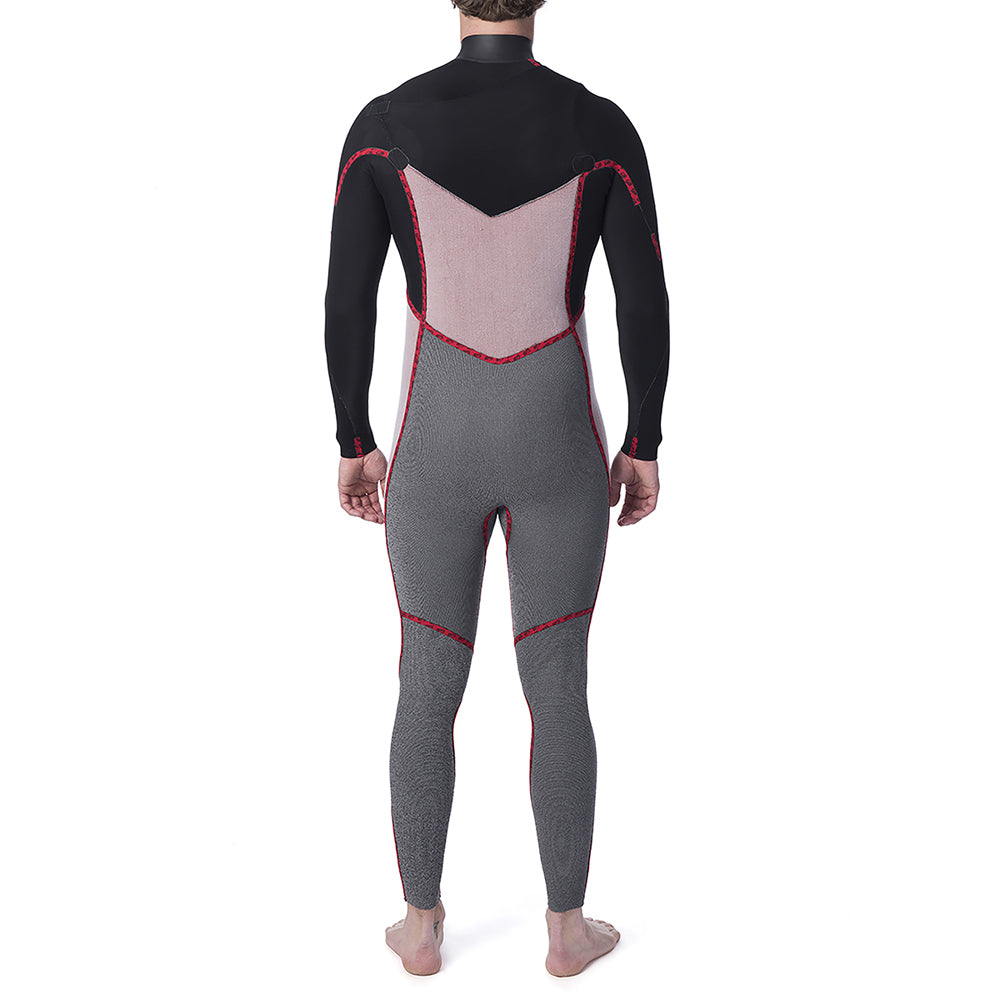Rip Curl Dawn Patrol Performance 4/3mm Chest Zip Wetsuit - Black