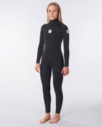 Rip Curl Womens Dawn Patrol Performance 4/3mm CZ Wetsuit - Black