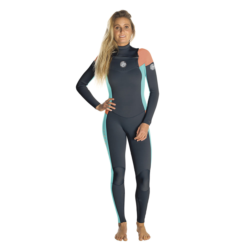 Rip Curl Womens Dawn Patrol 4/3mm Chest Zip Full Wetsuit