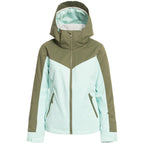 Roxy Free Jet Block Snowboard/Ski Jacket - Fair Aqua