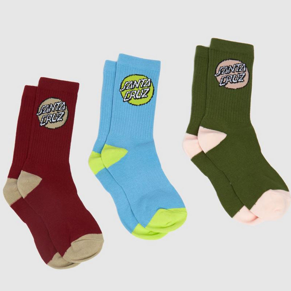 Santa Cruz Womens Pop Dot Socks (3 Pack)