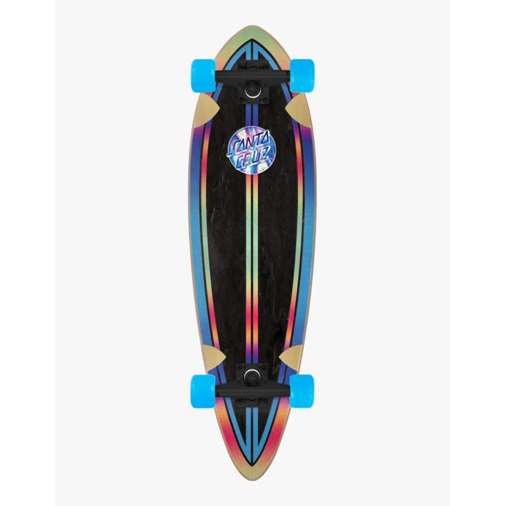 Santa Cruz 33" Iridescent Dot Pintail Complete Skateboard
