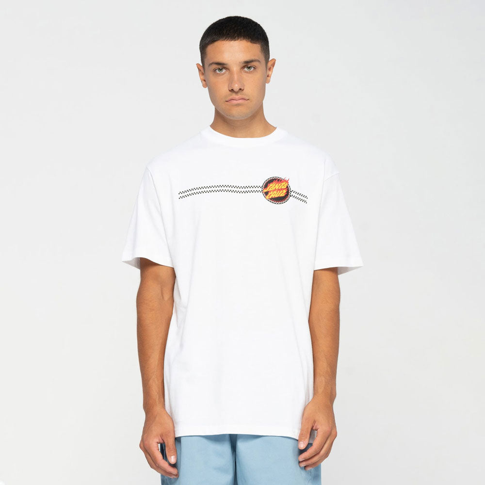 Santa Cruz Check Ringed Flamed Dot T-Shirt