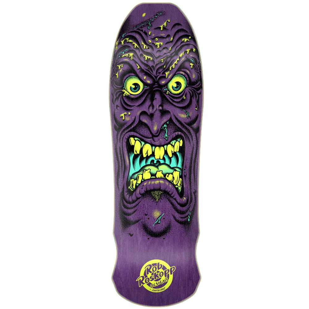 Santa Cruz Rob Roskopp Face - Matte Purple Skateboard Deck