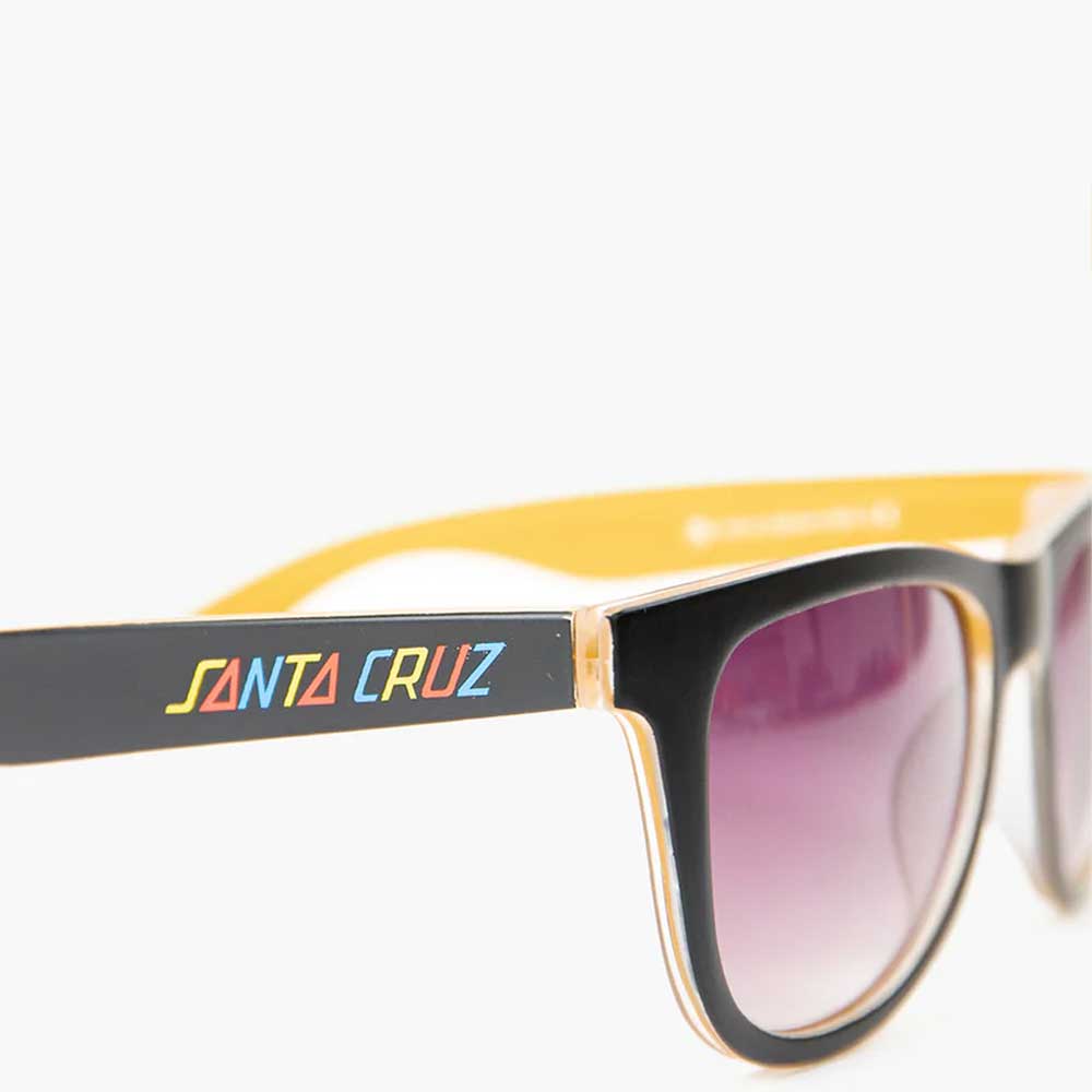 Santa Cruz Strip In Colour Sunglasses - Black/Mango