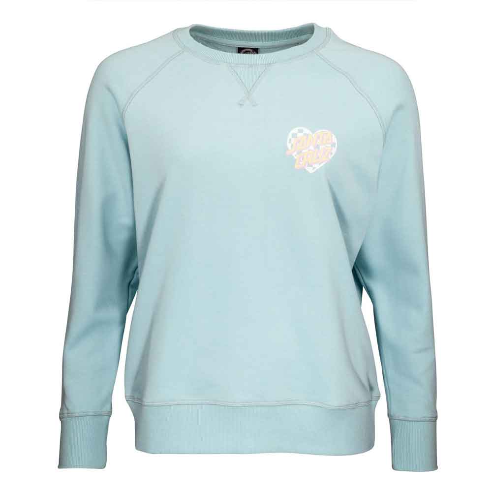 Santa Cruz Womens Heart Dot Check Crew Sweatshirt