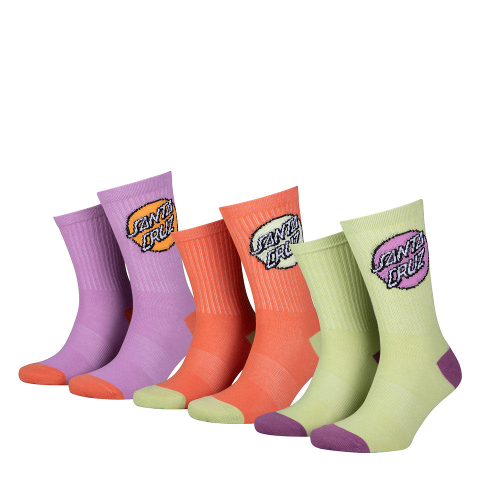 Santa Cruz Womens Pop Dot Socks (3 pack)