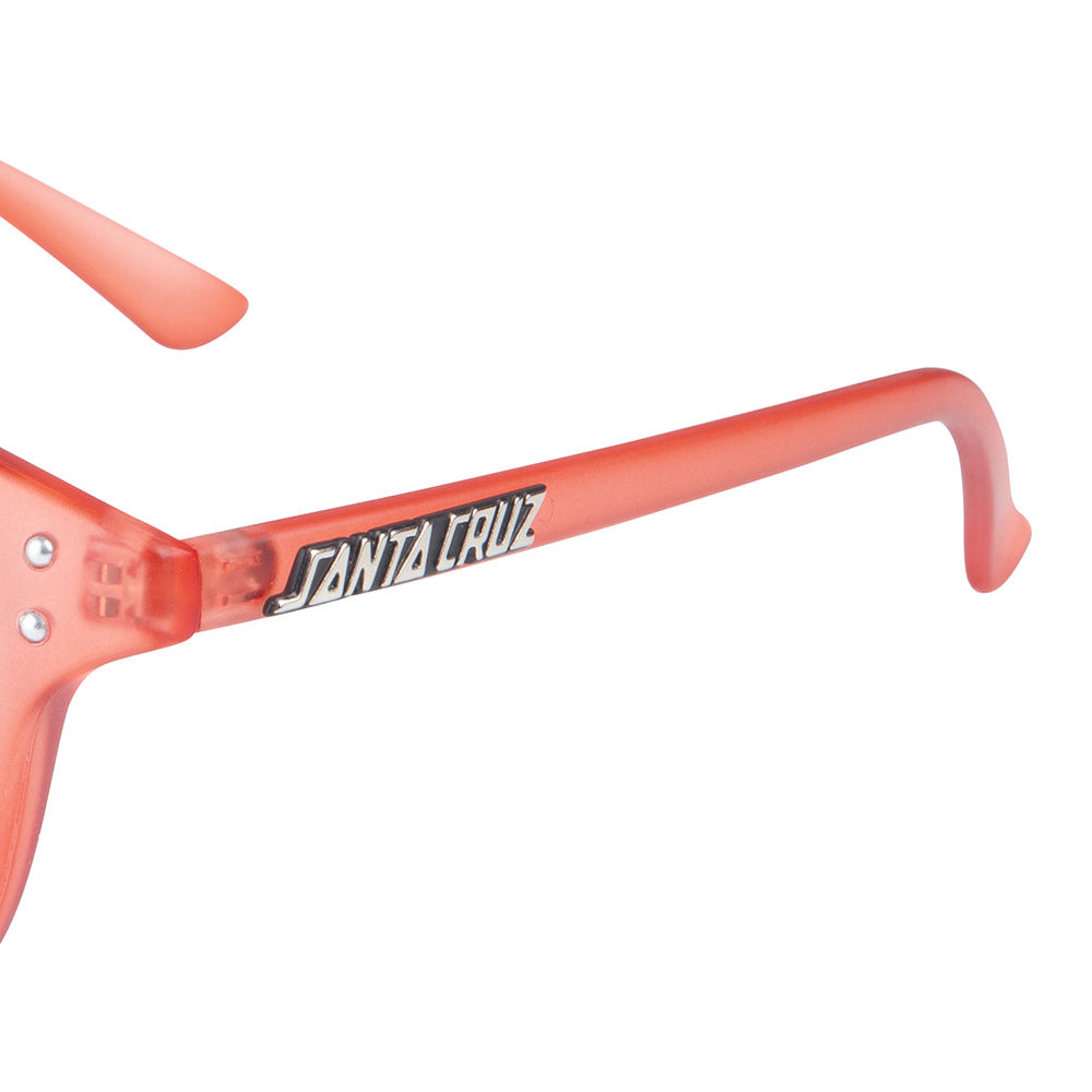 Santa Cruz Womens Watson Sunglasses - Clear red