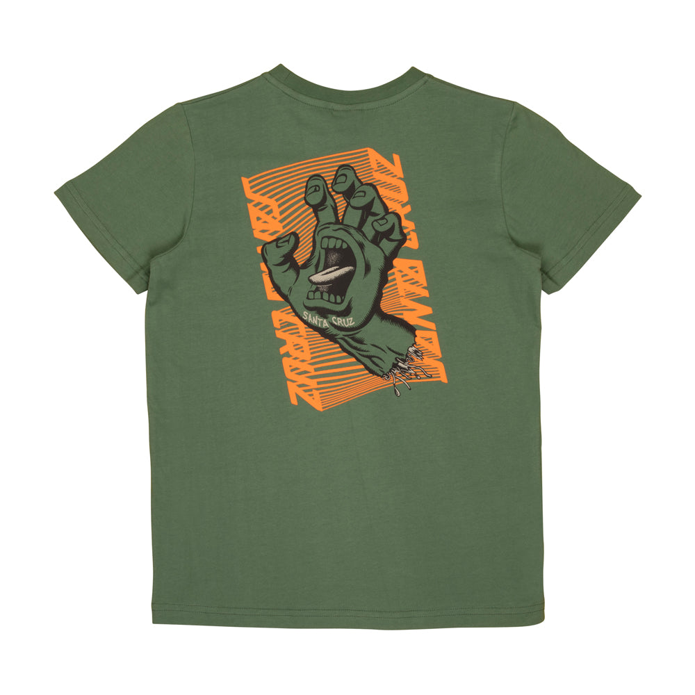 Santa Cruz Youth Split Strip Hand T-Shirt