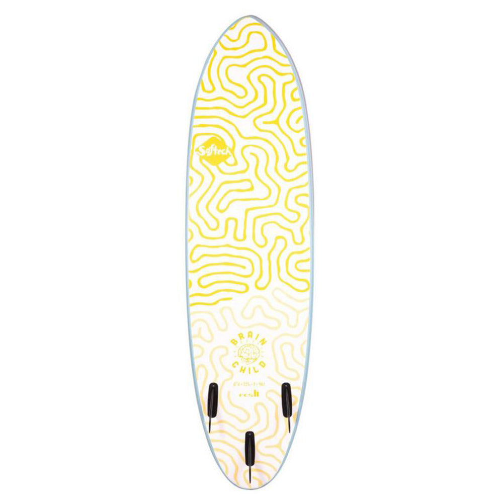Softech Brainchild FCS II 7'6 Soft Surfboard - Mist