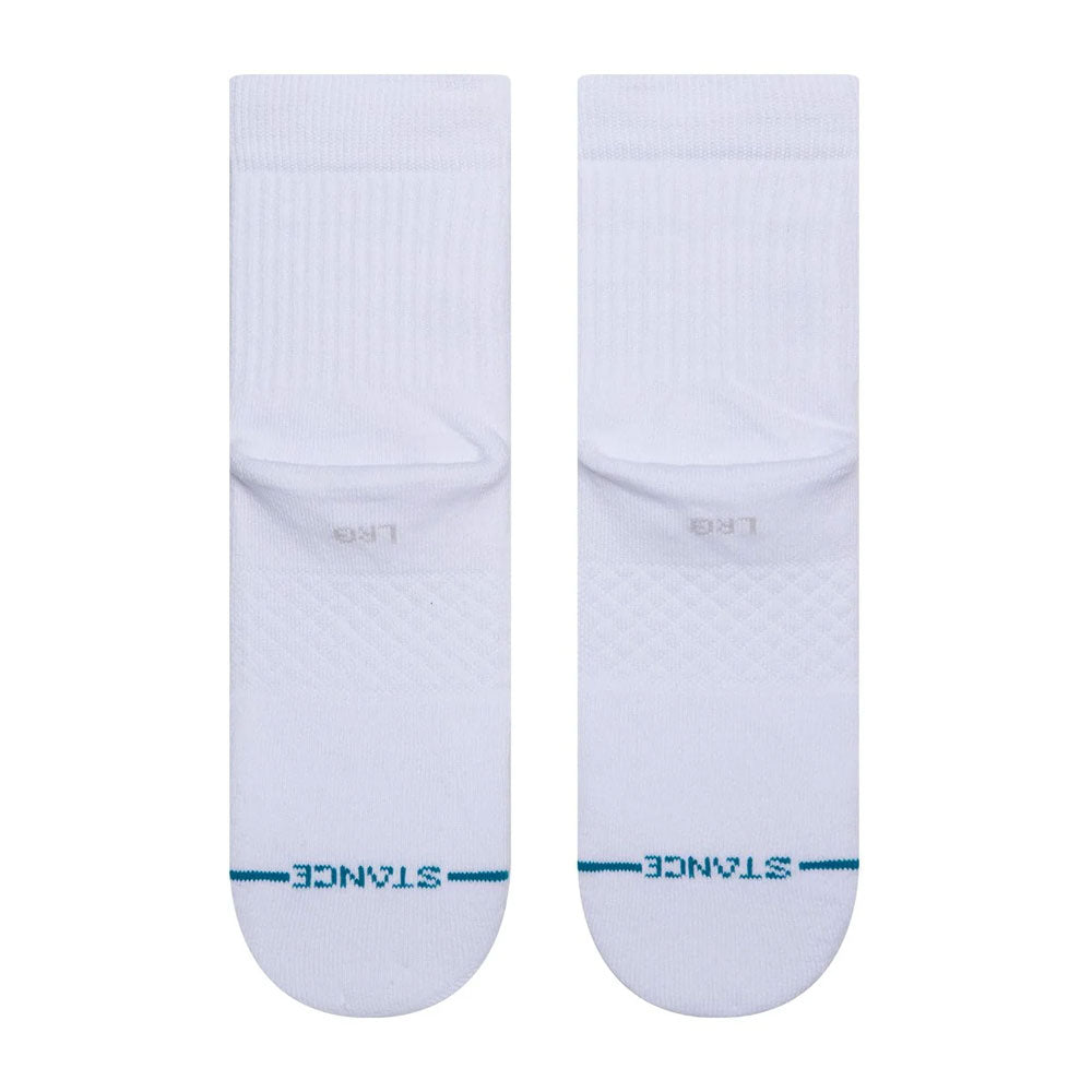 Stance Icon Quarter Socks - White