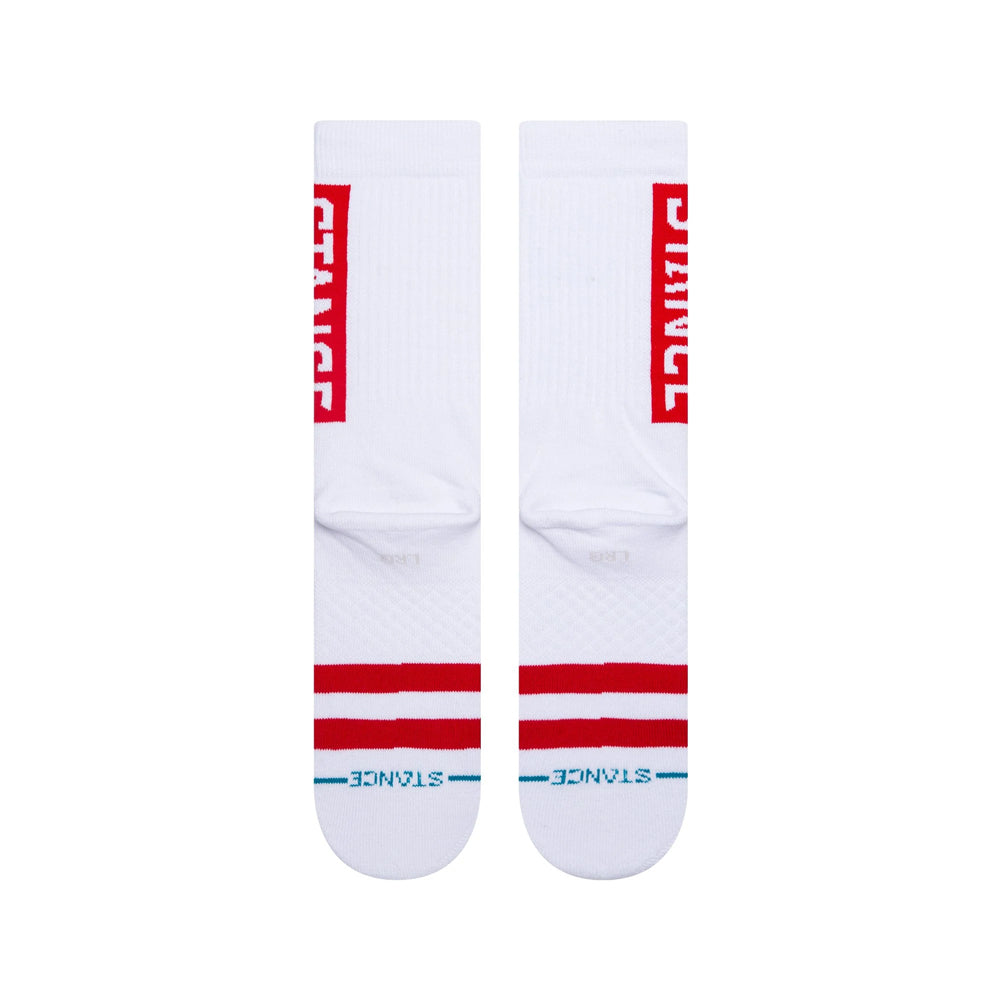 Stance OG Socks - White Red