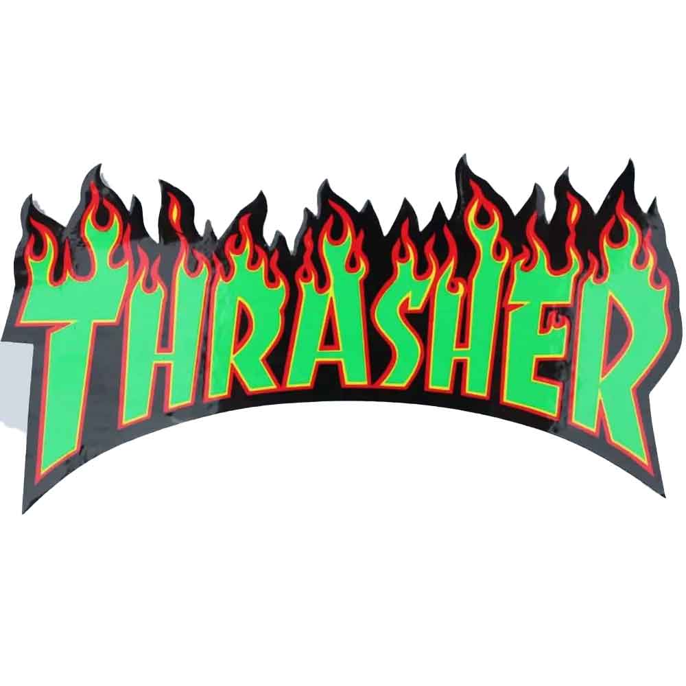 Thrasher Skate Mag Flame Logo Medium Stickers