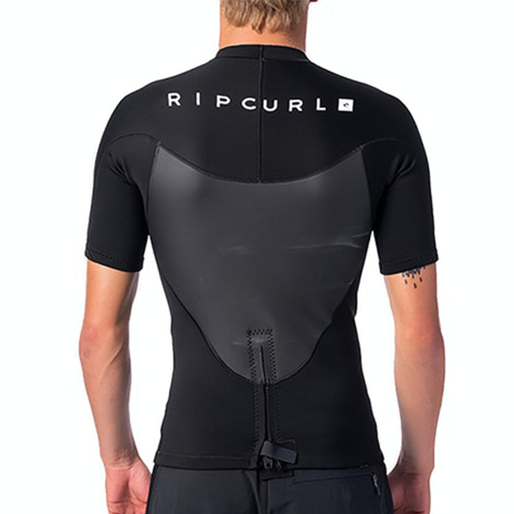 Rip Curl Omega 1.5mm Short Sleeved Wetsuit Top - Black