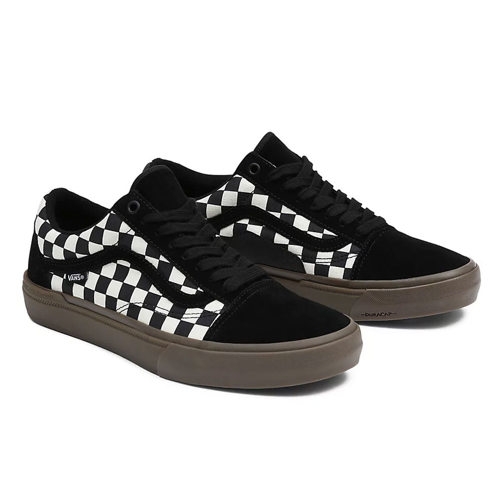 Old Skool Black Checkered Slip On Vans Womens Vans Old Skool