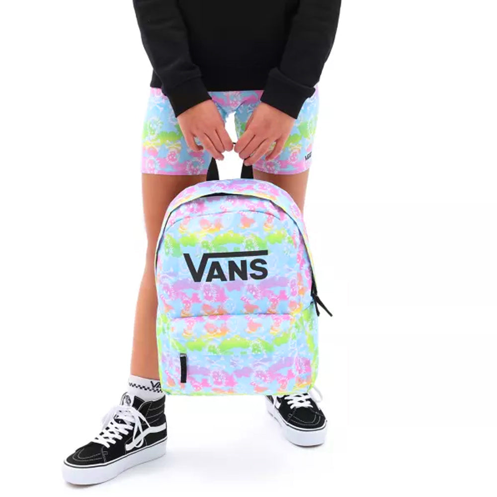 Vans Girls Realm Backpack  - Rainbow Skull