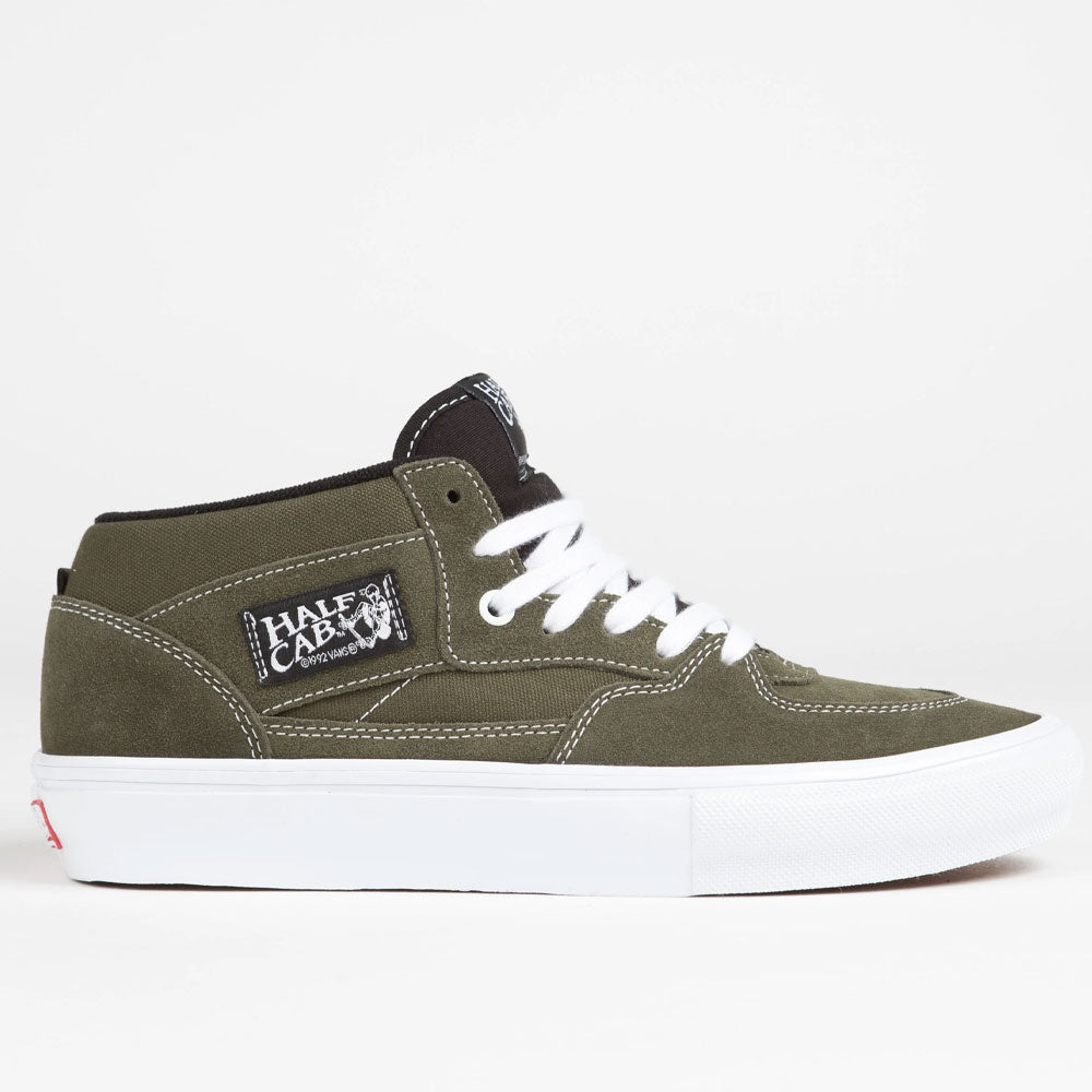 Vans Skate Half Cab Trainers Dark Olive Ocean Sports Boardridersguide