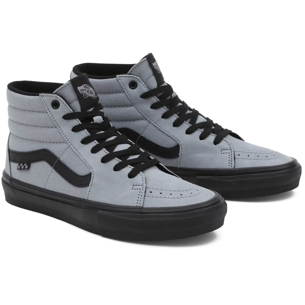 Vans Skate SK8 Hi Trainers - Nubuck Washed Blue