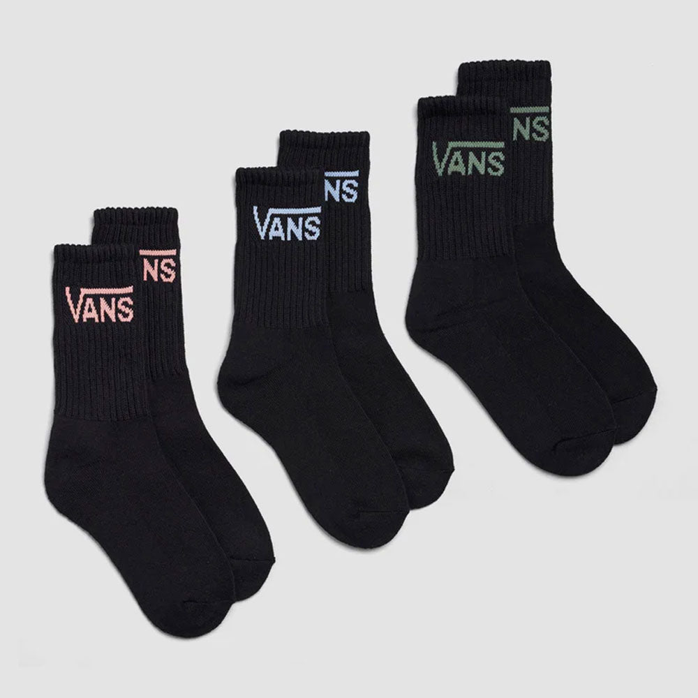 Vans Womens Classic Crew Socks - 3 Pack (UK Size 4-7.5)