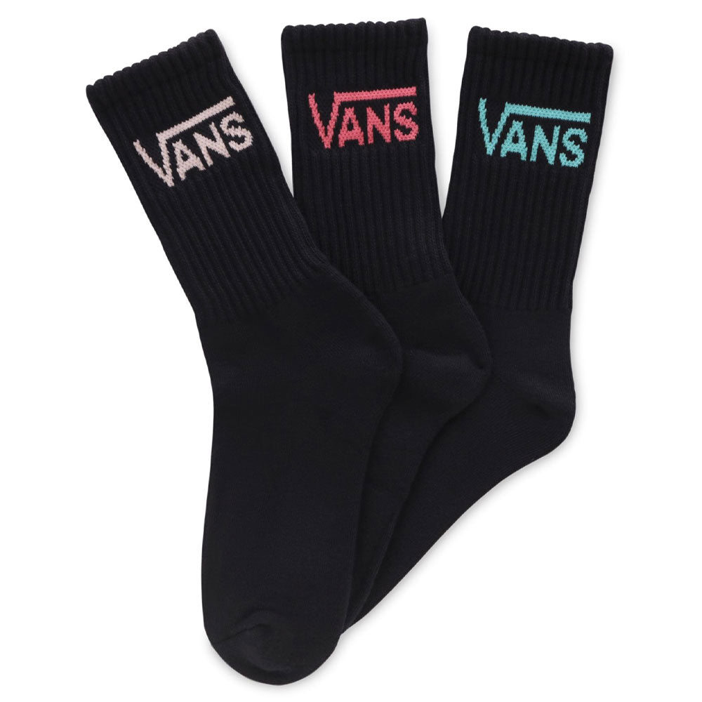 Vans Womens Classic Crew Socks - 3 Pack (UK Size 4-7.5)