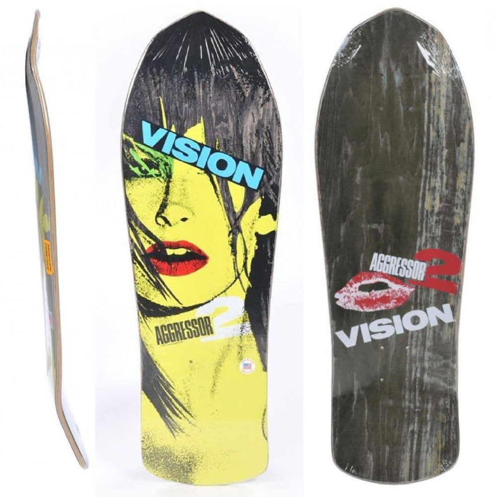 Vision Agressor 2 Skateboard Deck  - Black