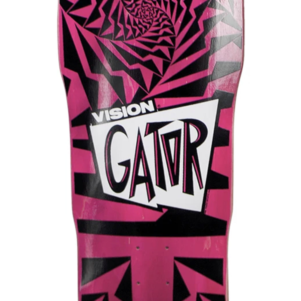 Vision Gator II Skateboard Deck Modern Concave Black Pink