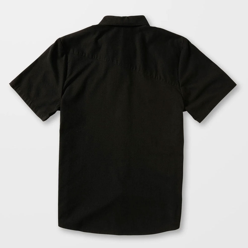 Volcom Everett Oxford Short Sleeved Shirt - New Black
