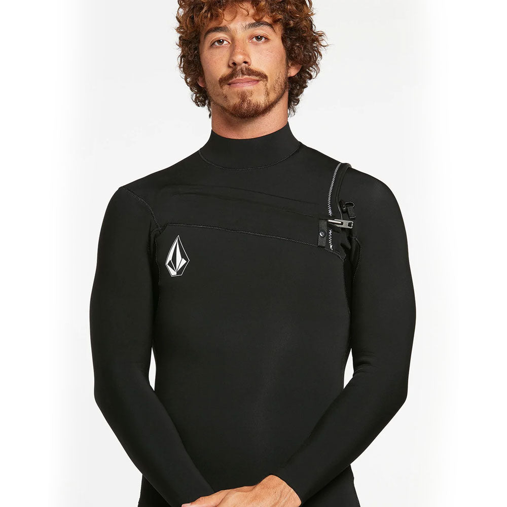 Volcom Modulator 3/2mm Chest Zip Summer Wetsuit  - Black