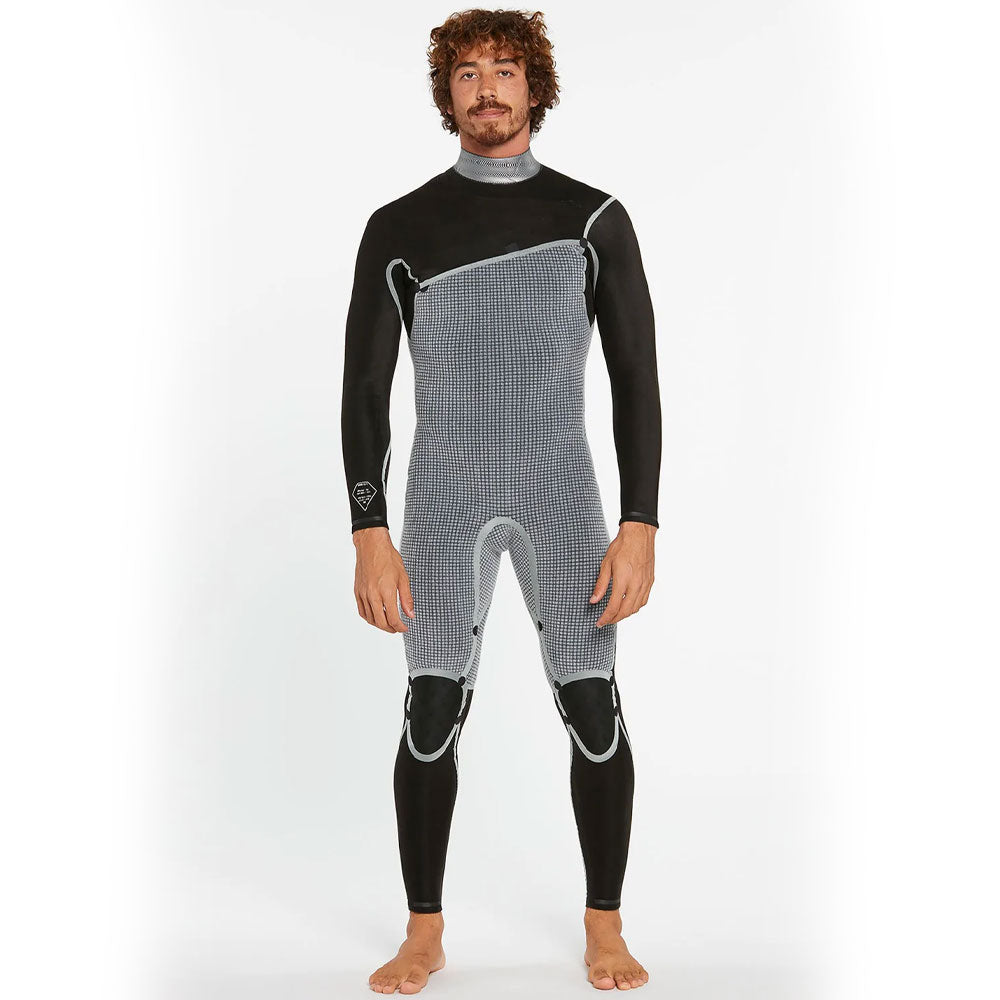 Volcom Modulator 3/2mm Chest Zip Summer Wetsuit  - Black