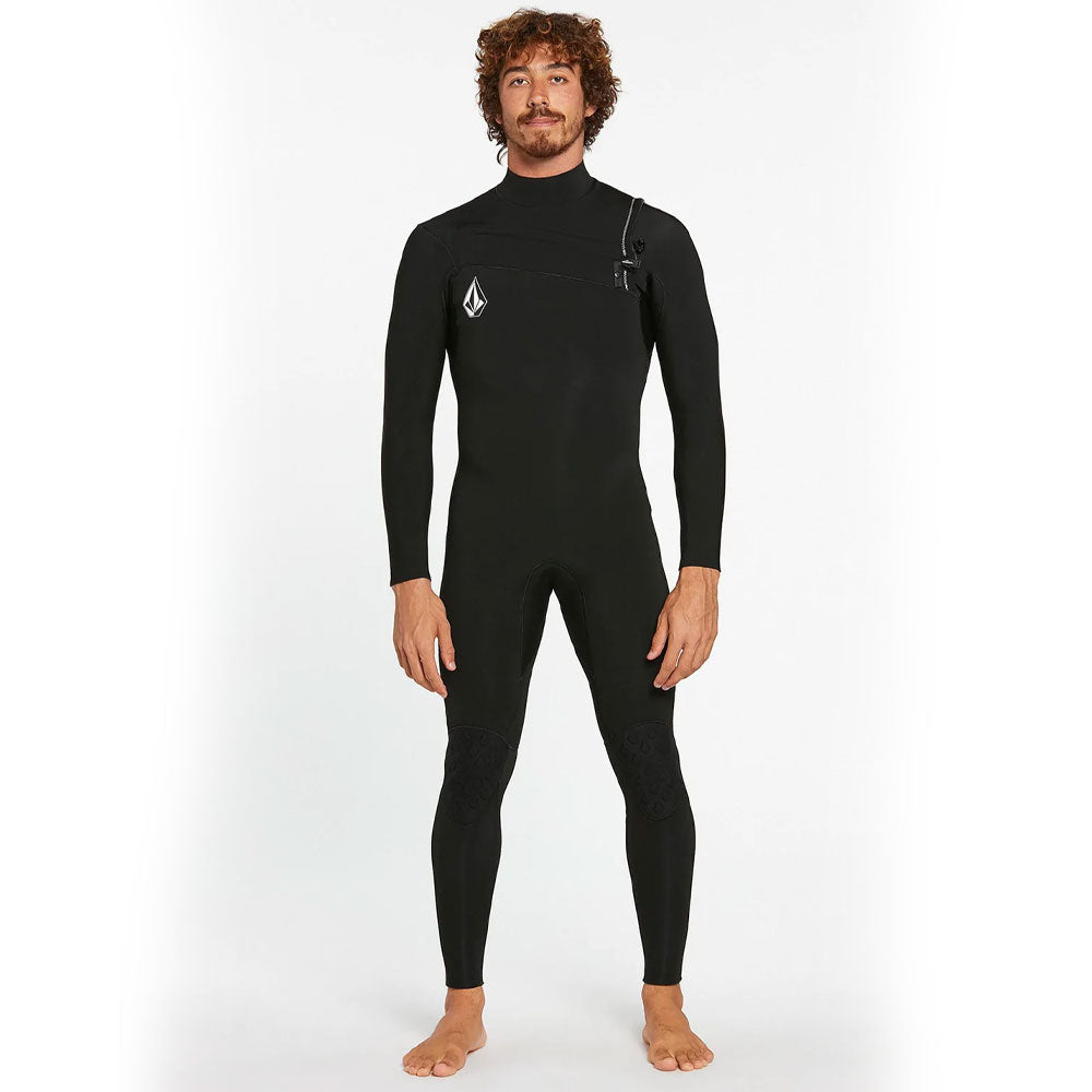 Volcom Modulator 3/2mm Chest Zip Summer Wetsuit  - Black