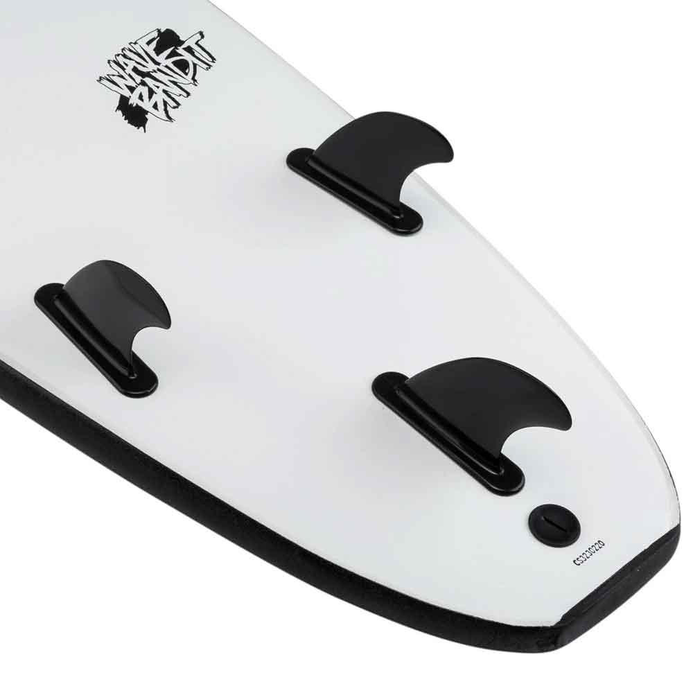 Wave Bandit Easy Rider 8ft Soft Surfboard - Black