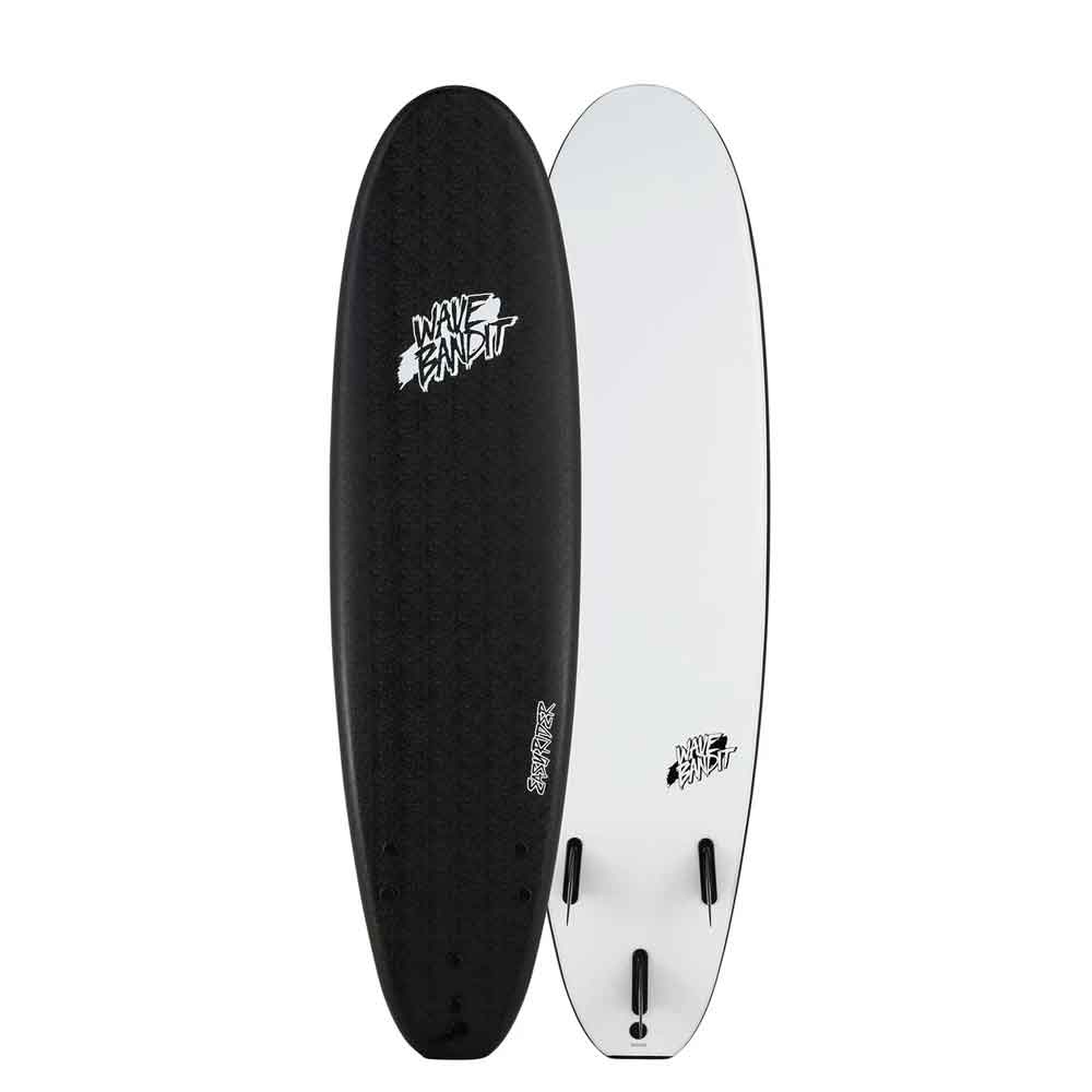 Wave Bandit Easy Rider 8ft Soft Surfboard - Black