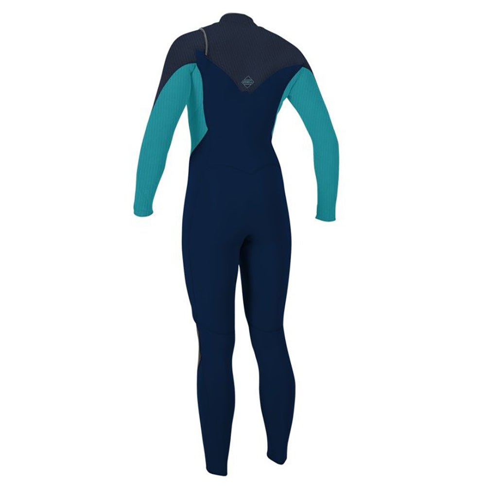 O'Neill Womens Hyperfreak 5/4 C/Z Winter Wetsuit -Abyss/Turquoise
