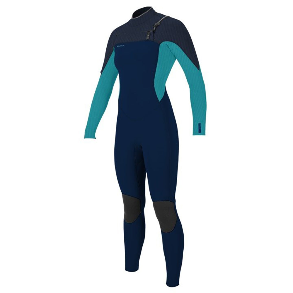 O'Neill Womens Hyperfreak 5/4 C/Z Winter Wetsuit -Abyss/Turquoise