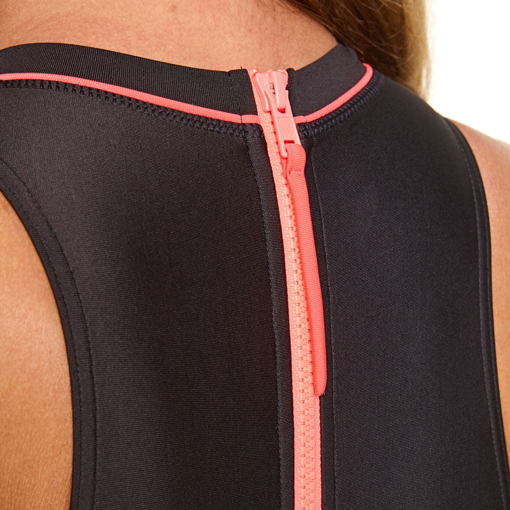 Zoggs Cable Zipped Hi Neck Swim Suit