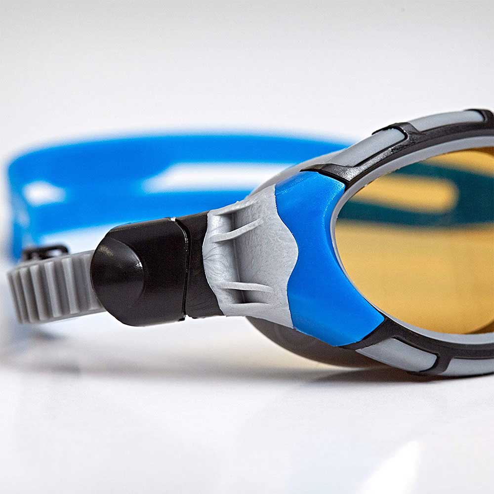 Zoggs Predator Flex Polarized Goggles - Silver Blue
